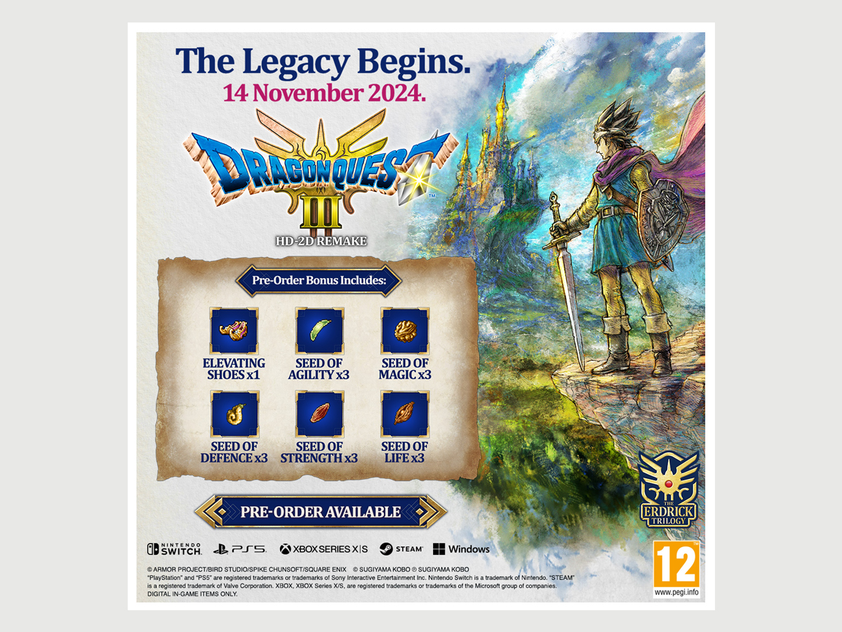 Dodatki do zamówień przedsprzedażowych gry DRAGON QUEST III HD-2D Remake