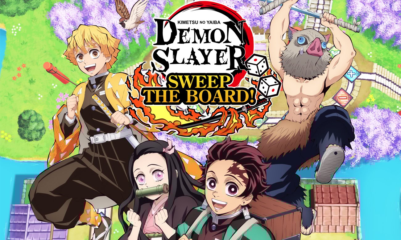 Grafika key art z gry Demon Slayer - Kimetsu no Yaiba - Sweep the Board!