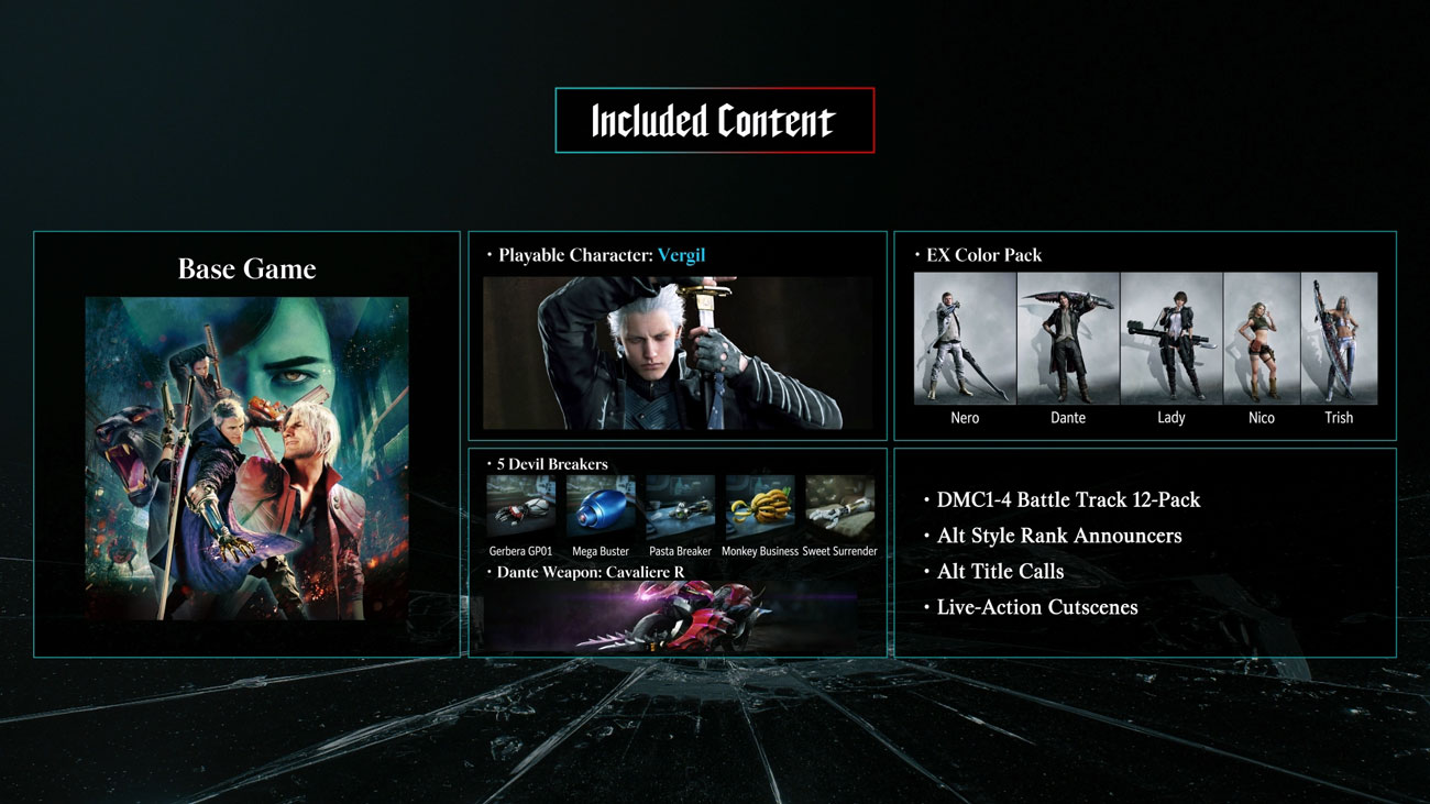 Zawartość Devil May Cry 5 Devil Hunter Edition