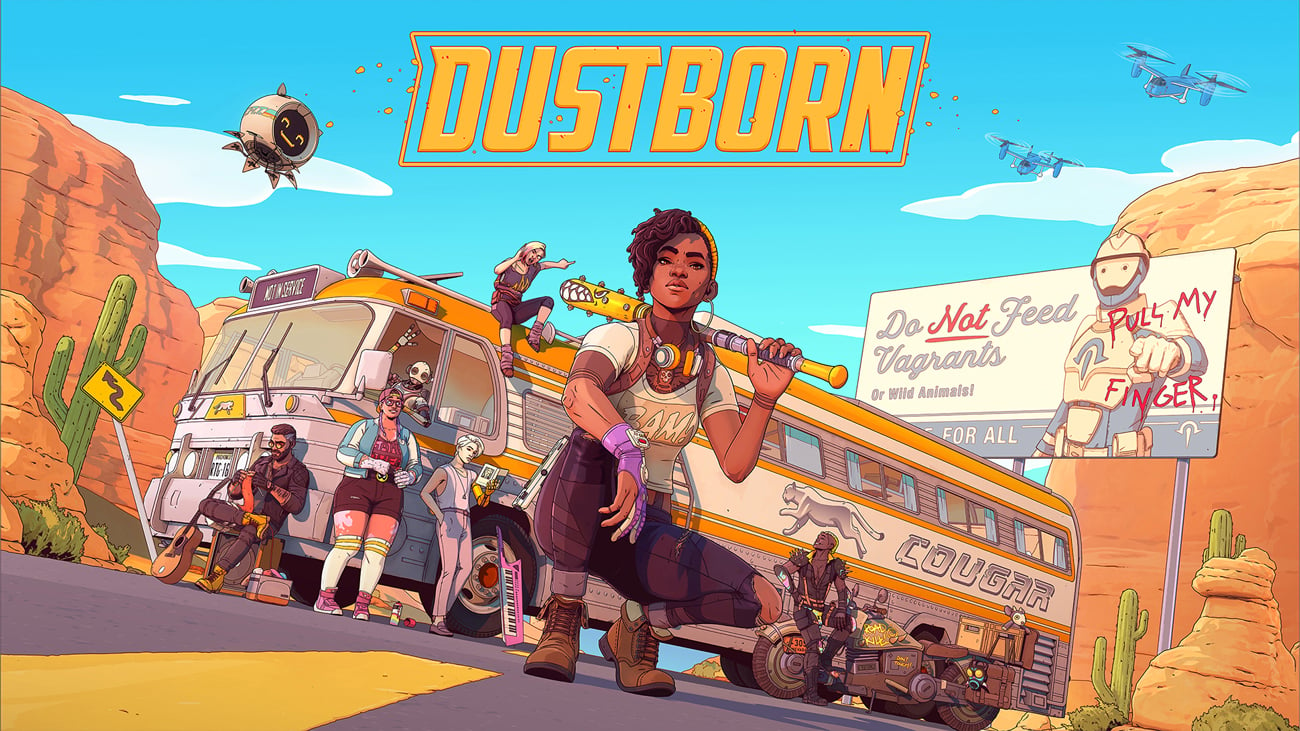 Key-Art-Grafik aus dem Spiel Dustborn