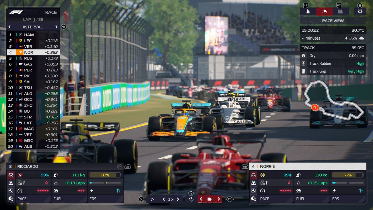 Zrzut ekranu z gry F1 Manager 2022