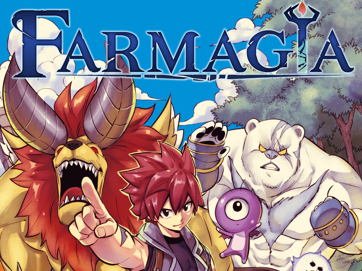 Grafika key art z gry Farmagia