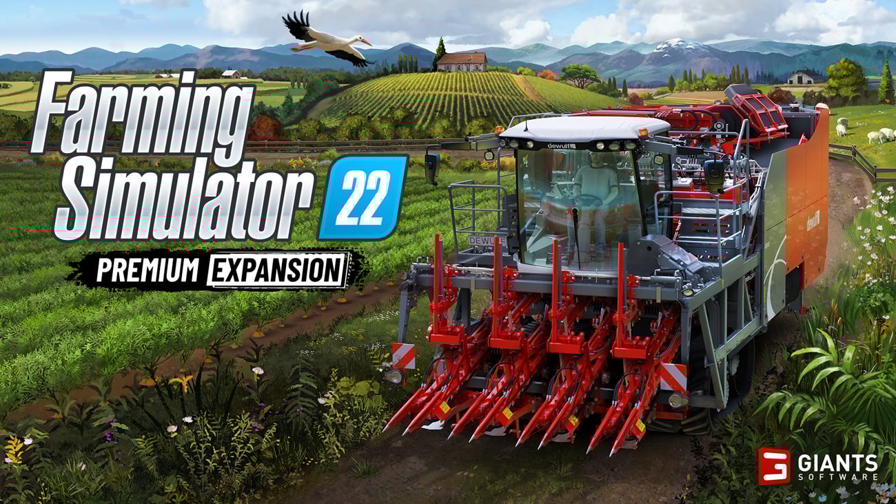 Grafika key art z dodatku Premium Expansion Farming Simulator 22