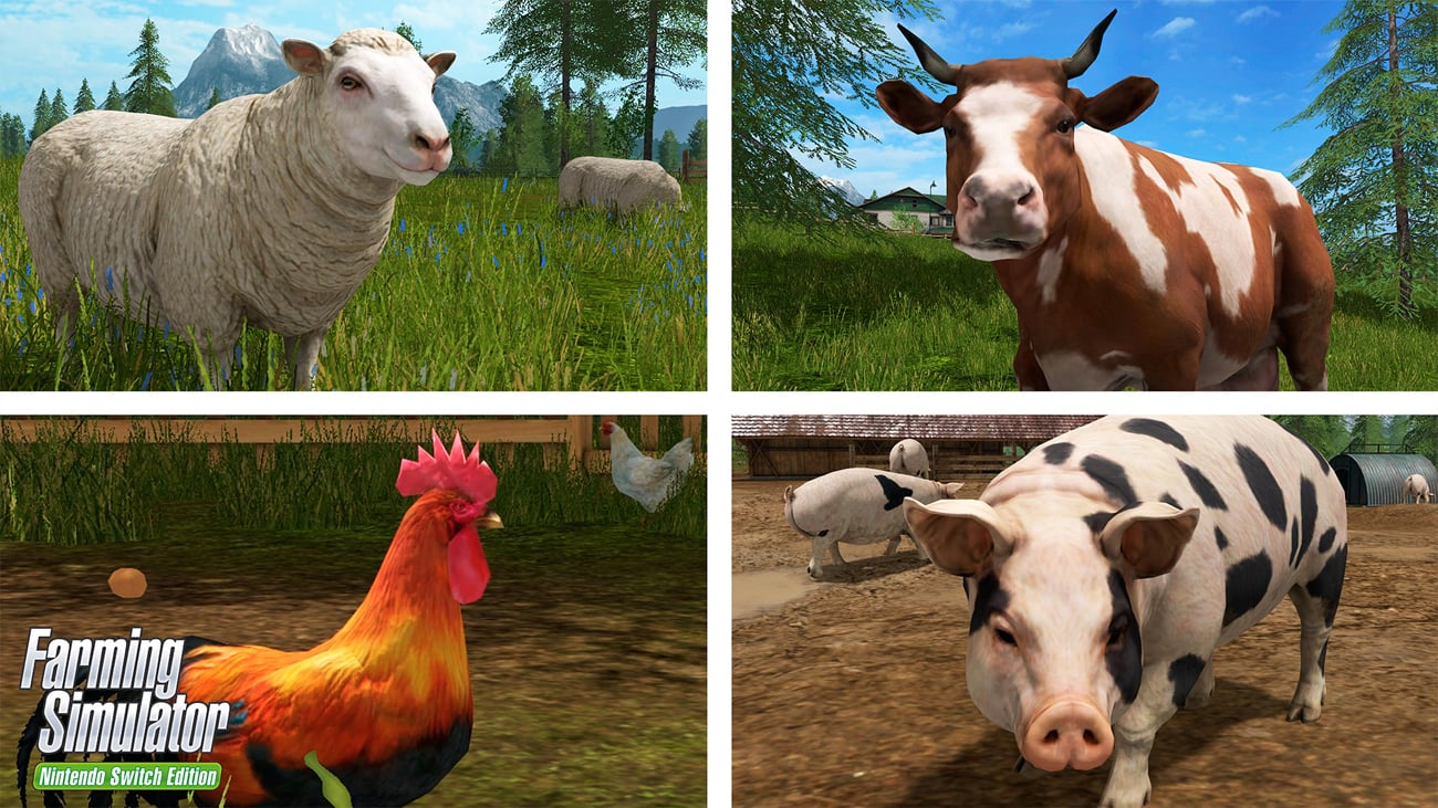 Zrzut ekranu screenshot z gry Farming Simulator: Nintendo Edition na Nintendo Switch