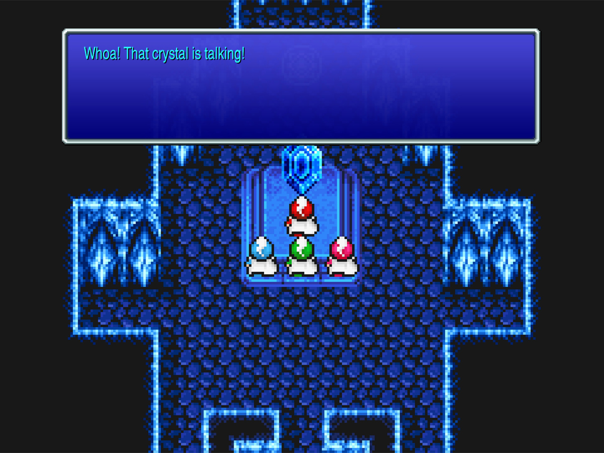 Zrzut ekranu screenshot z gry Final Fantasy III na PlayStation 4