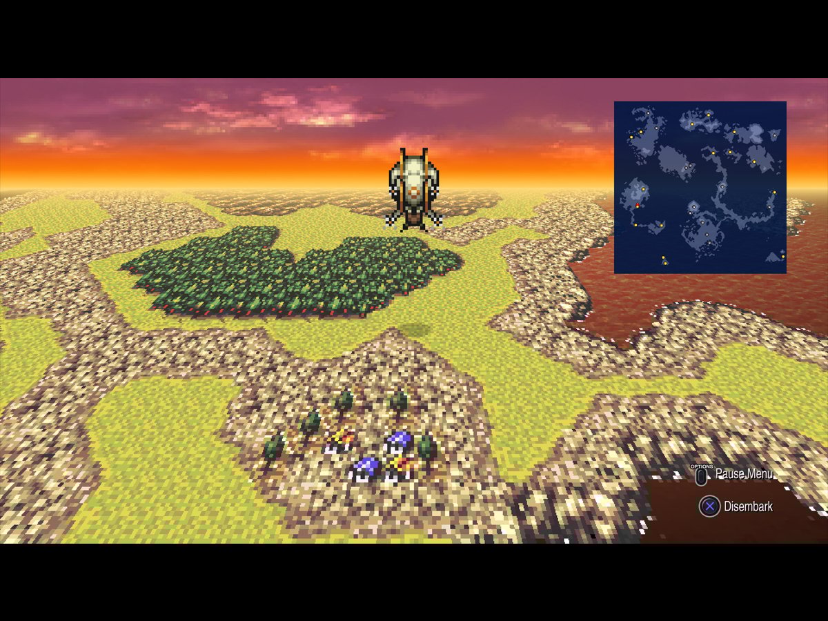 Zrzut ekranu screenshot z gry Final Fantasy VI na PlayStation 4