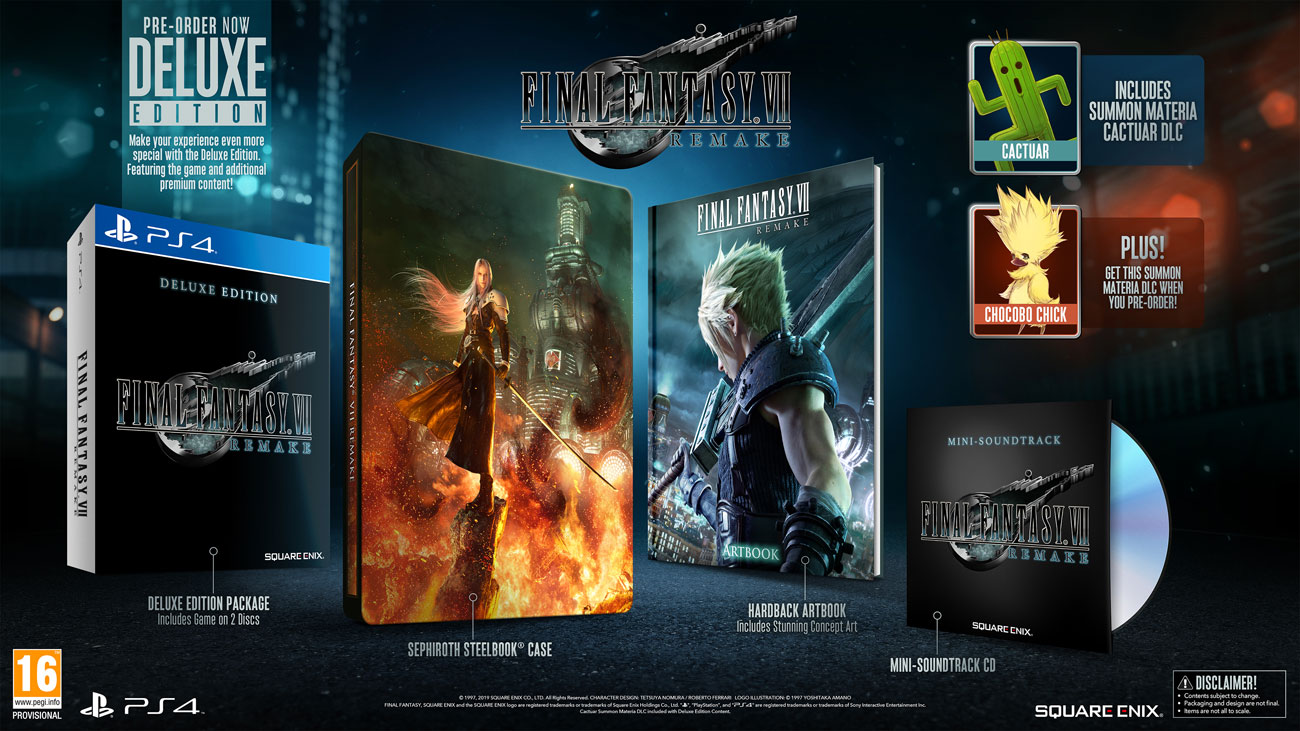 Gra na PS4 Final Fantasy VII Remake Deluxe Edition