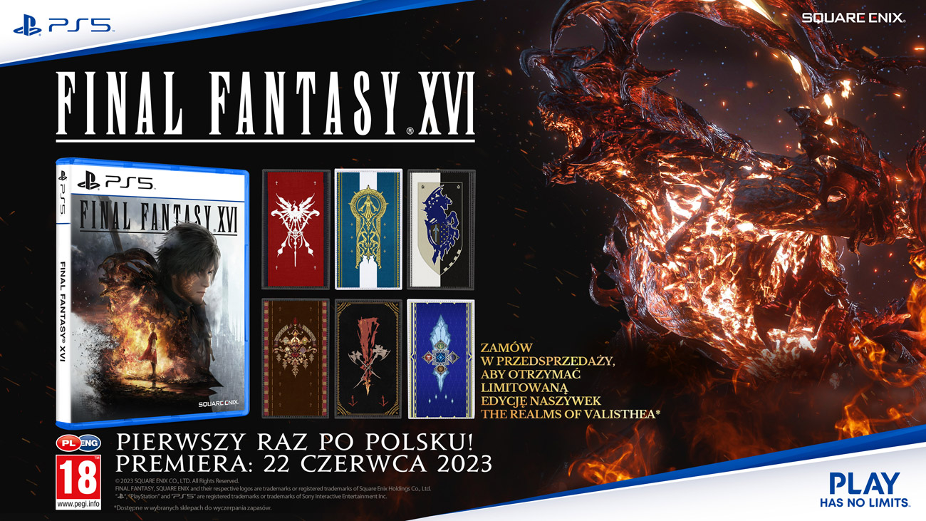 Final Fantasy XVI - Naszywka losowo przydzielana do złożonego zamówienia