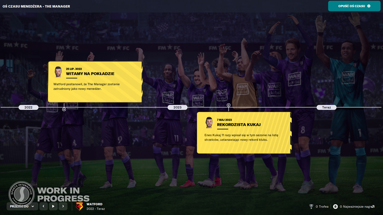 Zrzut ekranu z gry Football Manager 2023