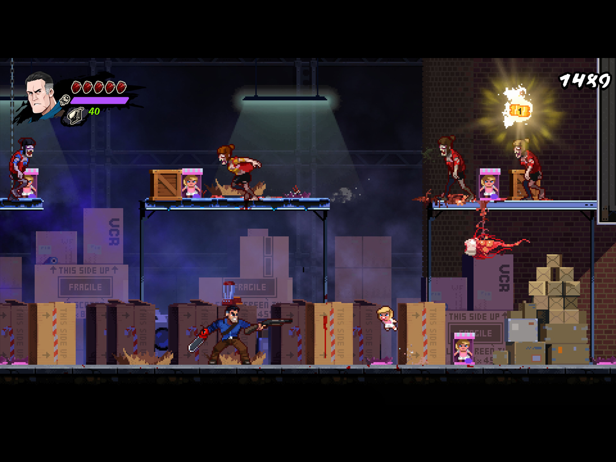 Zrzut ekranu screenshot z Halloween and Ash vs Evil Dead RetroRealms Double Feature
