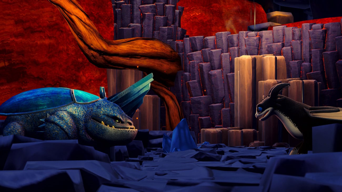Zrzut ekranu z gry Jeźdźcy smoków: Legendy Dziewięciu Światów
