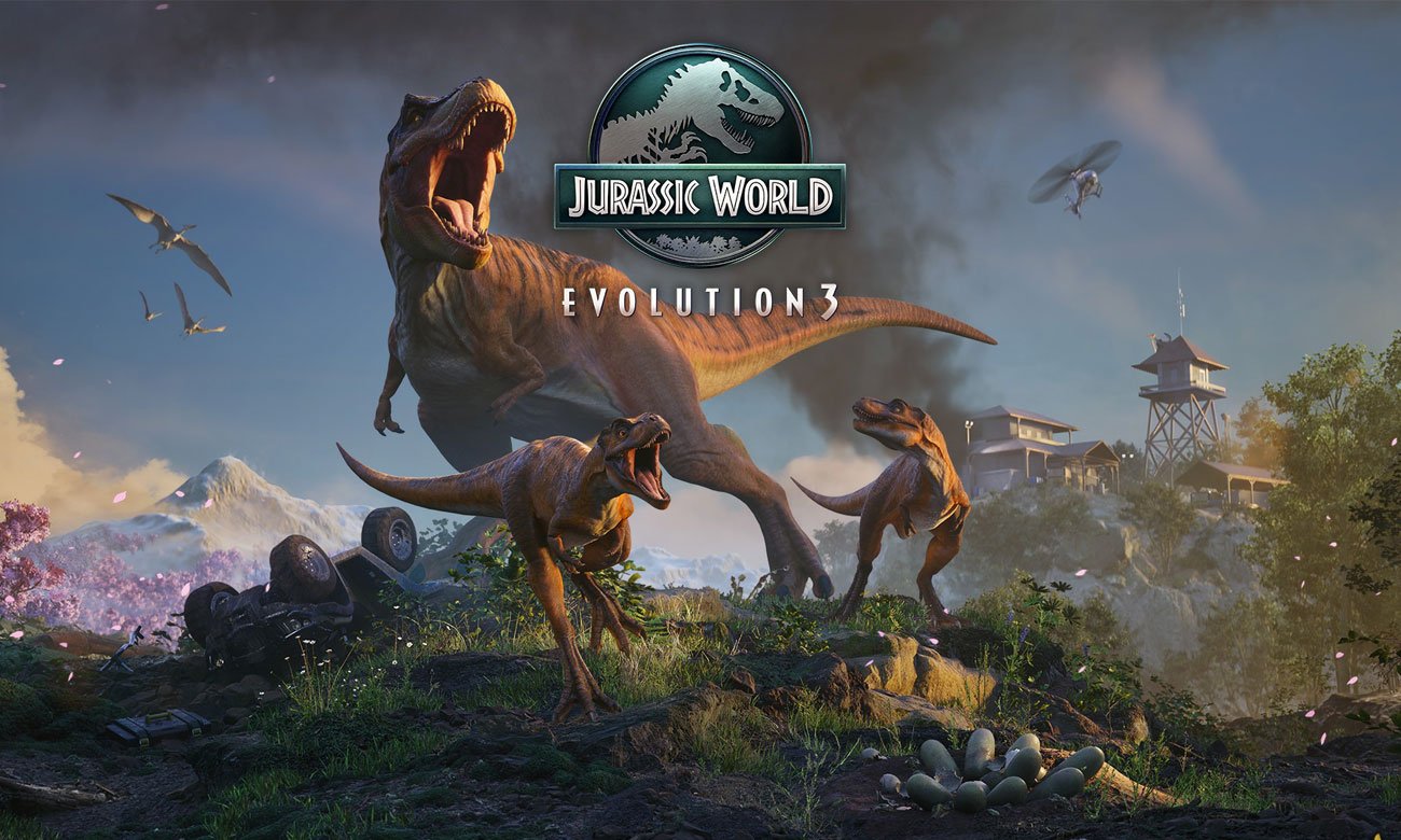 Grafika key art z gry Jurassic World Evolution 3