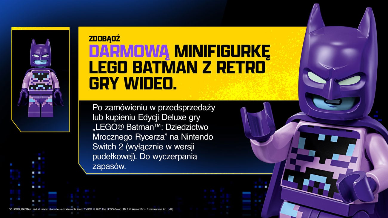 Zyskaj figurkę LEGO Batman