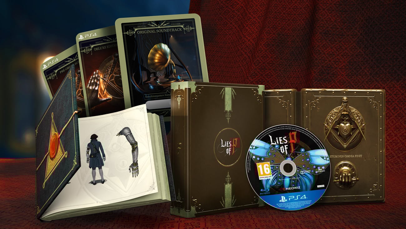 Grafika prezentująca zawartość Edycji Deluxe gry Lies of P