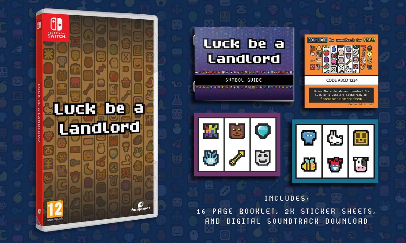 Zawartość wydania pudełkowego gry Luck Be A Landlord