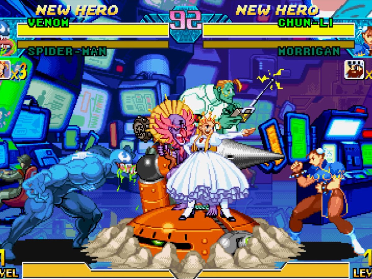 Zrzut ekranu screenshot z MARVEL vs. CAPCOM Fighting Collection: Arcade Classics