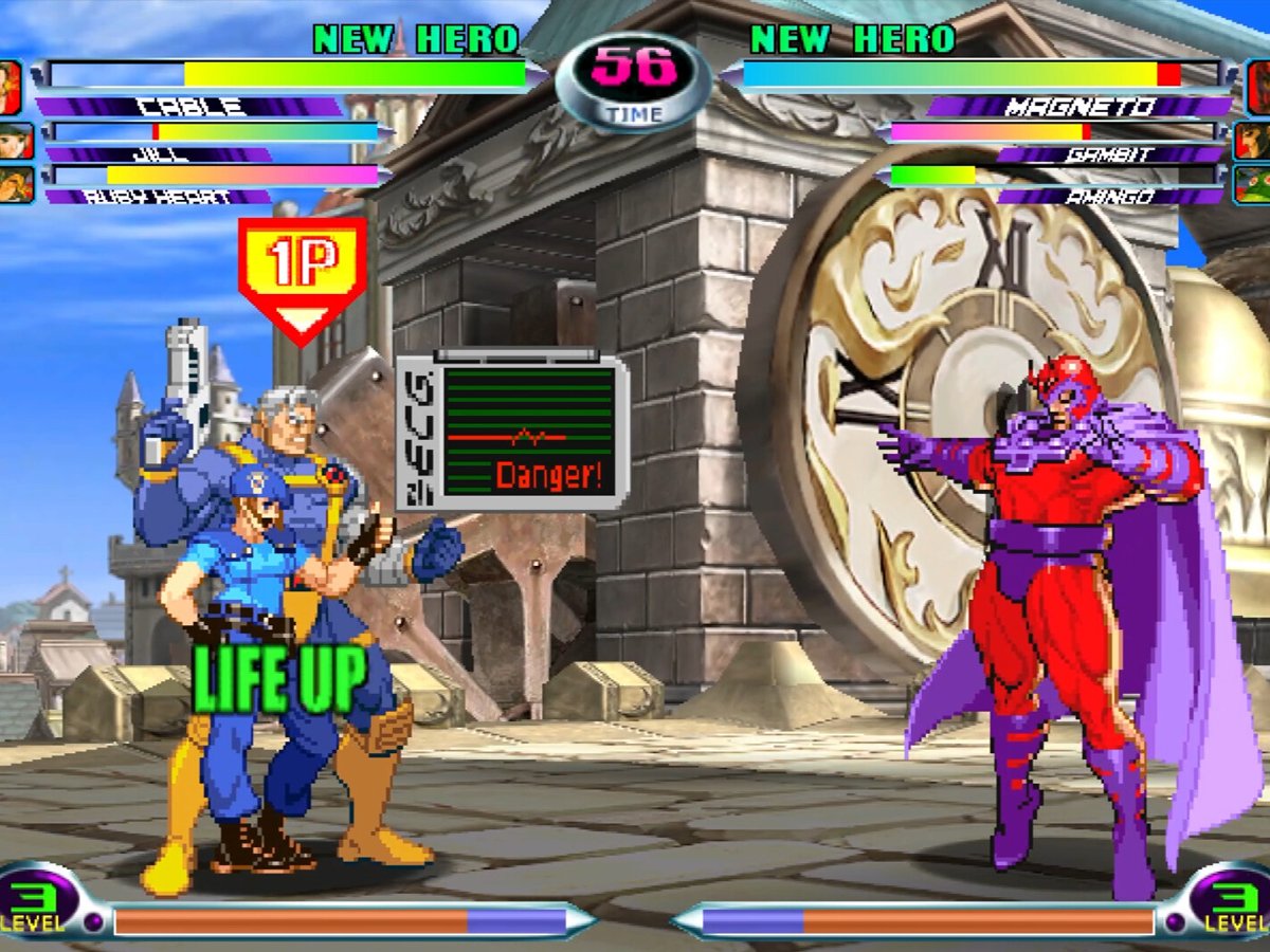 Zrzut ekranu screenshot z MARVEL vs. CAPCOM Fighting Collection: Arcade Classics
