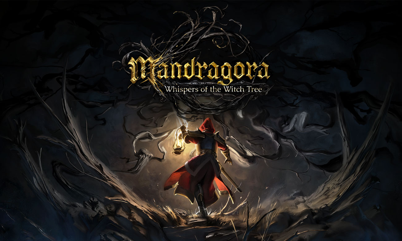 Grafika key art z gry Mandragora: Whispers of the Witch Tree