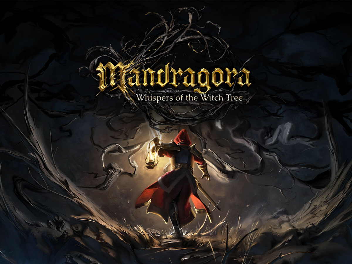 Grafika key art z gry Mandragora: Whispers of the Witch Tree