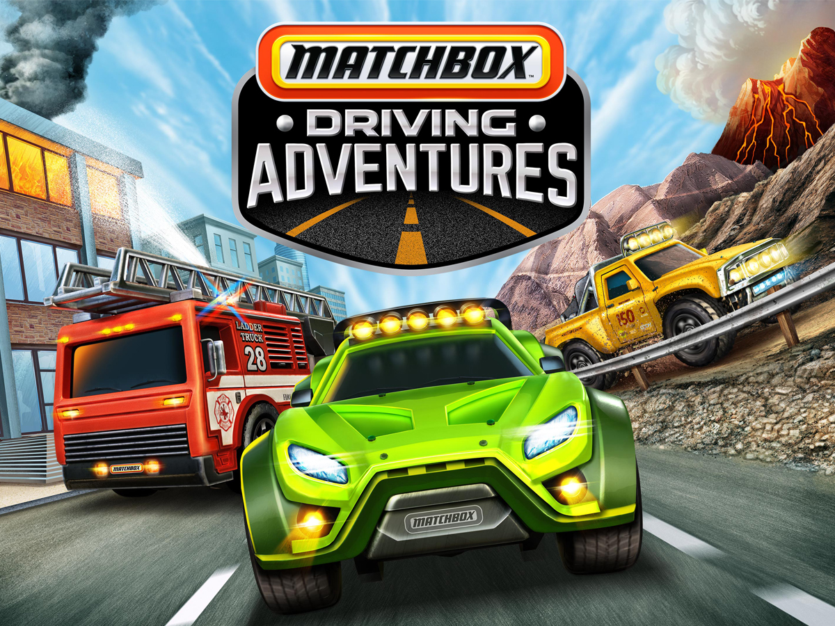 Grafika key art z gry Matchbox Driving Adventures