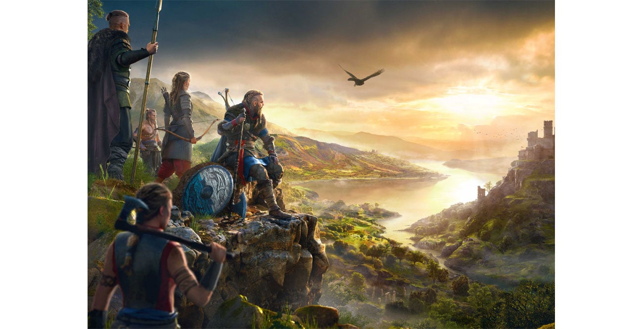 Assassins Creed Valhalla: Vista of England puzzles 1000 grafika