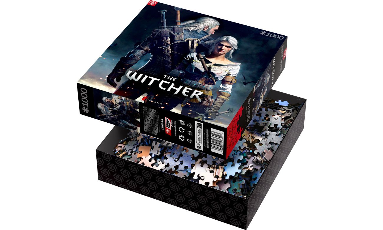 The Witcher (Wiedźmin): Geralt & Ciri Puzzles 1000 box