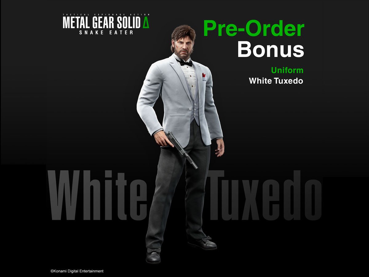 Dodatek do zamówień przedpremierowych gry Metal Gear Solid Delta Snake Eater Day 1 Edition