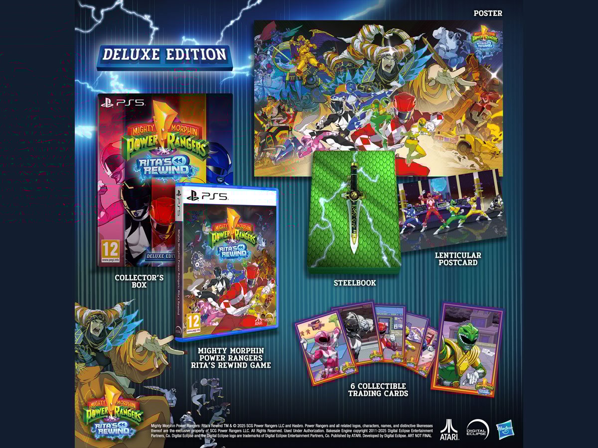 Zawartość Mighty Morphin Power Rangers: Rita's Rewind Deluxe Edition na PlayStation 5