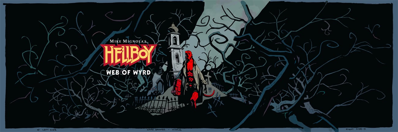 Grafika key art z gry Mike Mignola's Hellboy: Web of Wyrd