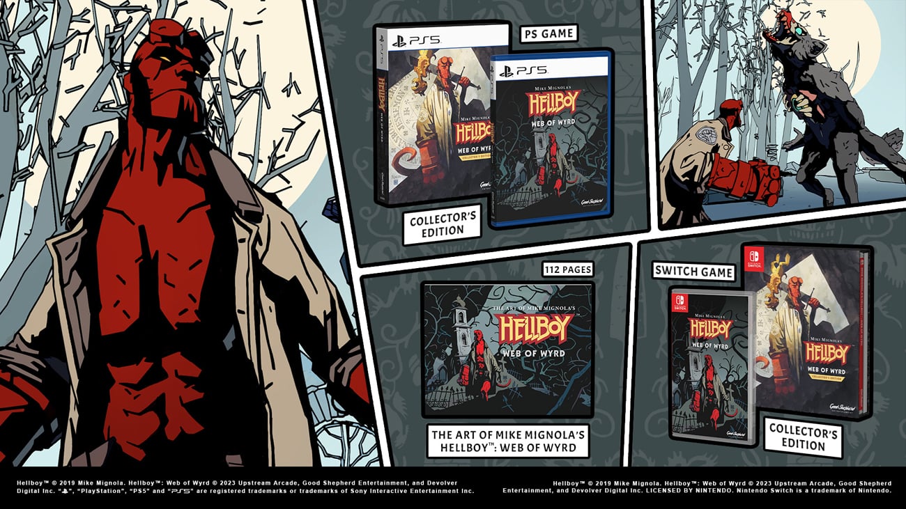 Zawartość Edycji Kolekcjonerskiej gry Mike Mignola's Hellboy: Web of Wyrd