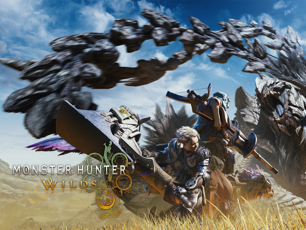 Grafika key art z gry Monster Hunter Wilds