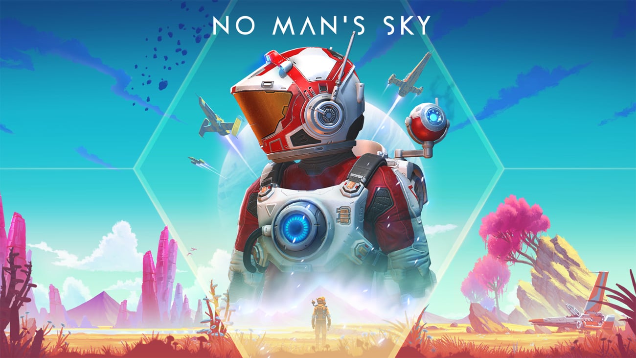 Grafika keyart z gry No Man's Sky