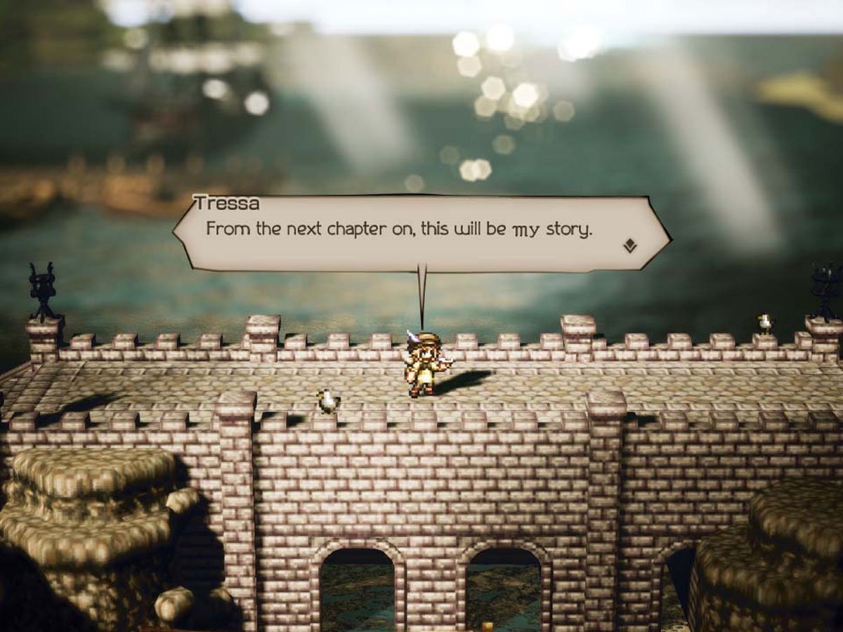 Zrzut ekranu screenshot z gry Octopath Traveler