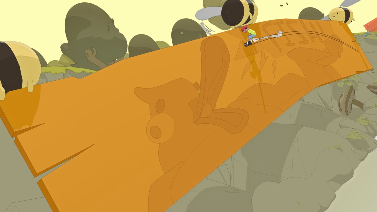 Zrzut ekranu z gry Olli Olli World
