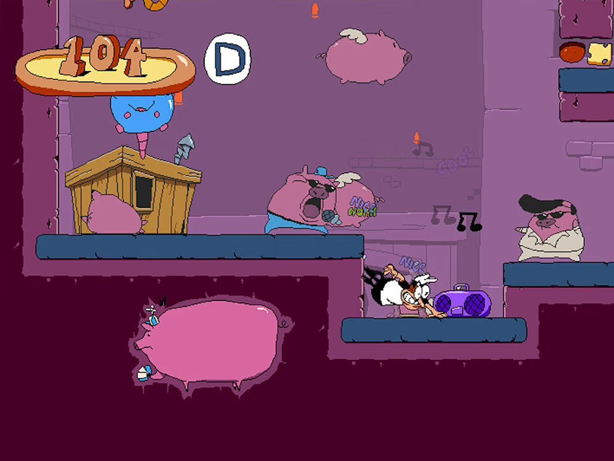 Zrzut ekranu screenshot z gry Pizza Tower