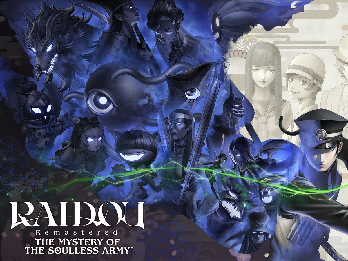 Grafika key art z gry Raidou: Remastered: The Mystery of the Soulless Army