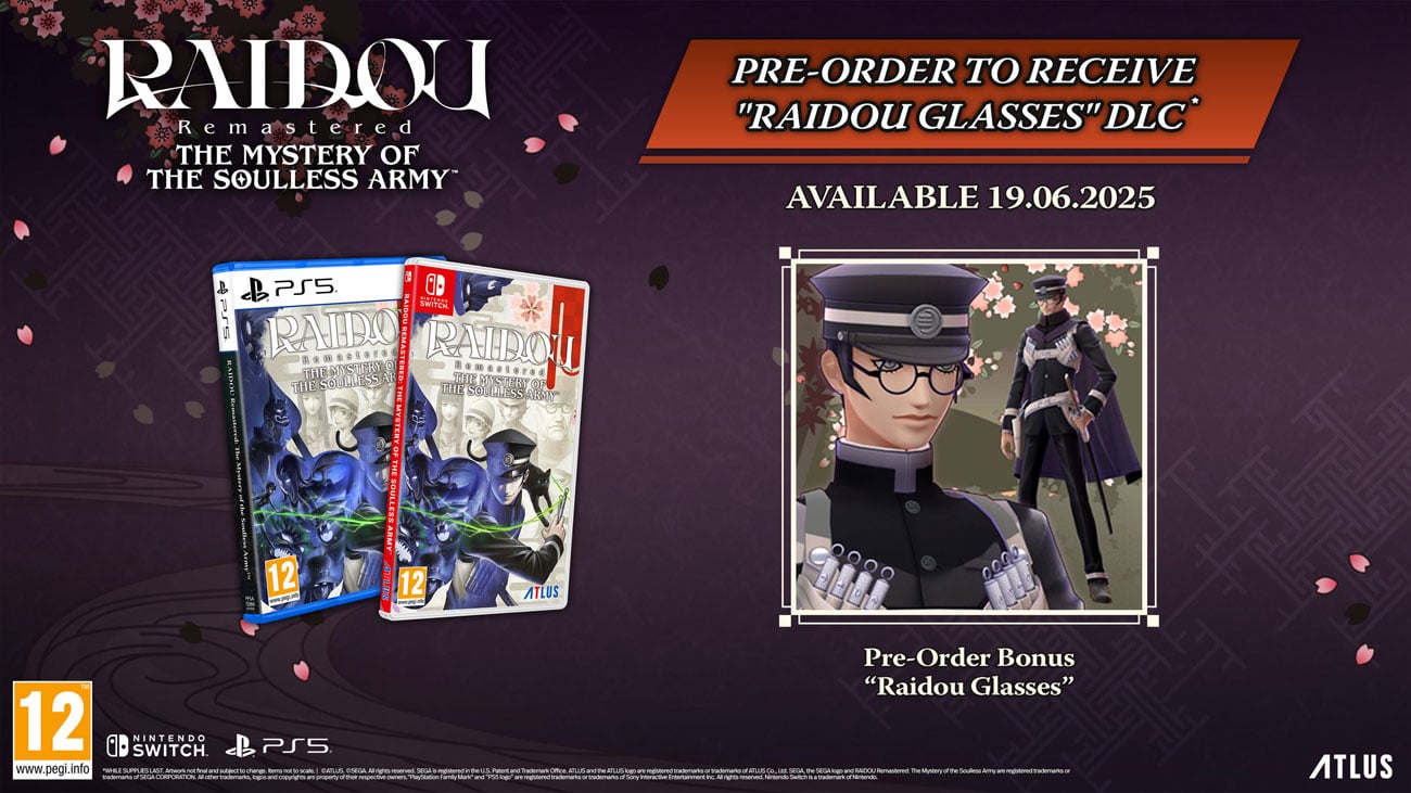 Dodatek do zamówień przedpremierowych gry Raidou: Remastered: The Mystery of the Soulless Army
