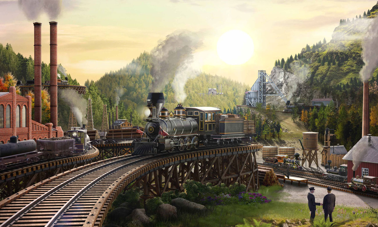 Grafika key art z gry Railroads Online