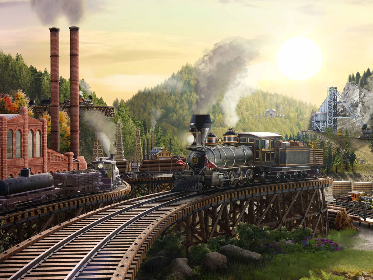 Grafika key art z gry Railroads Online