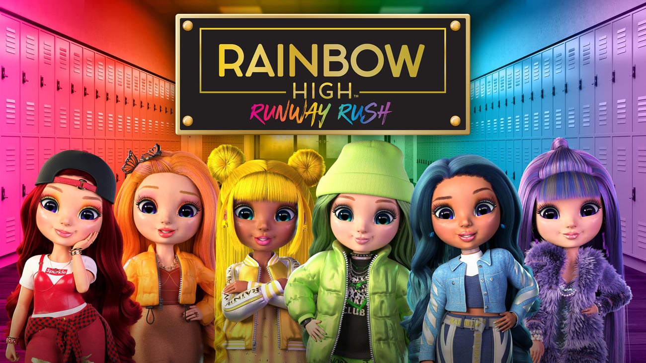 Grafika key art z gry RAINBOW HIGH RUNWAY RUSH