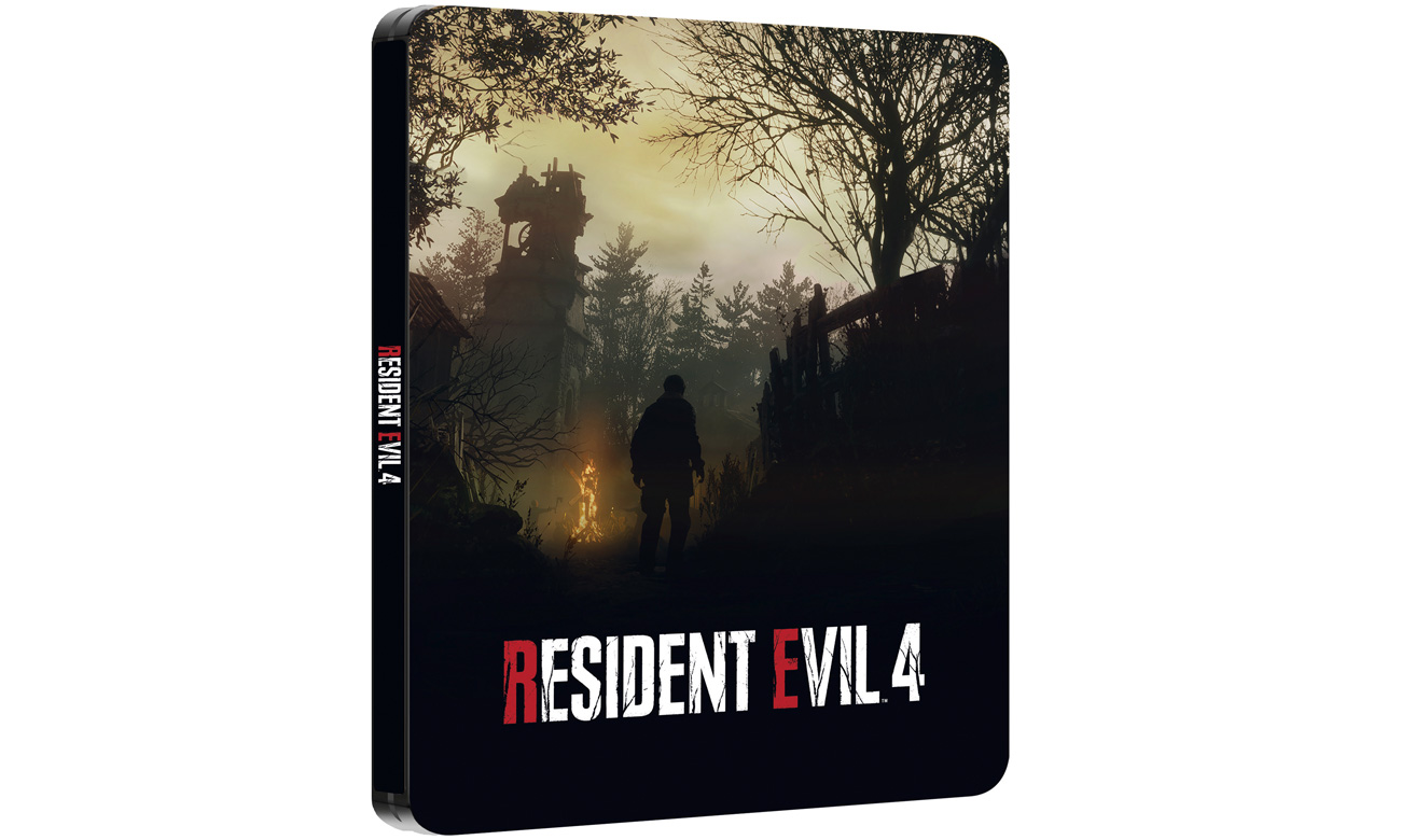 Grafika prezentująca SteelBook do zamówień przedpremierowych gry Resident Evil 4