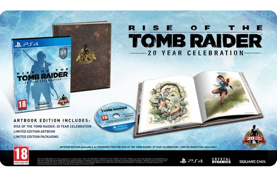 Rise of the Tomb Raider - 20 rocznica serii - zawartość wydania
