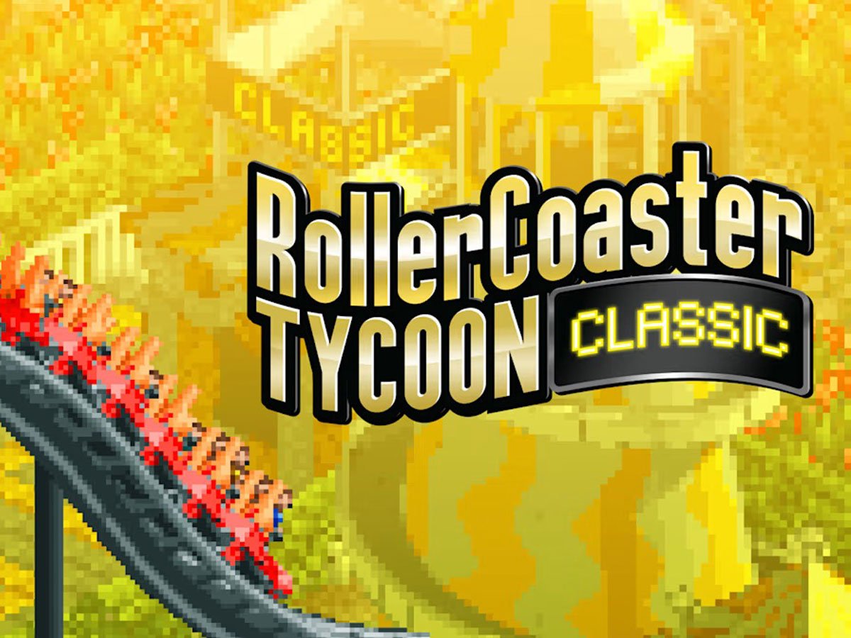 Grafika key art z gry RollerCoaster Tycoon Classic
