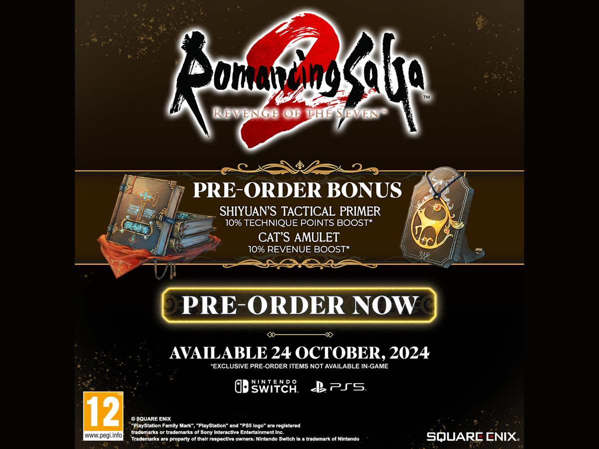 Dodatki do zamówień przedsprzedażowych gry Romancing SaGa 2: Revenge of the Seven