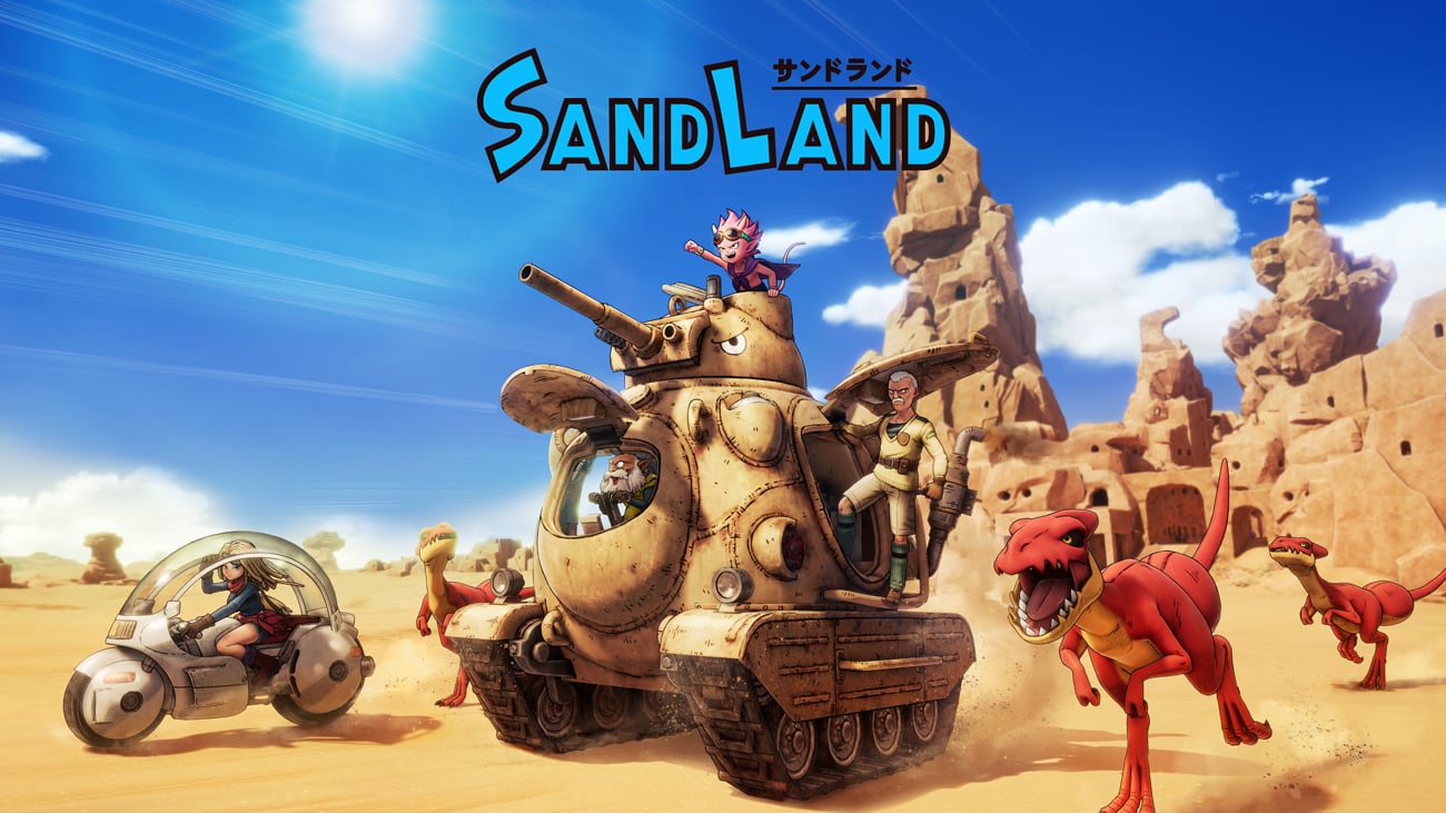 Grafika key art z gry Sand Land