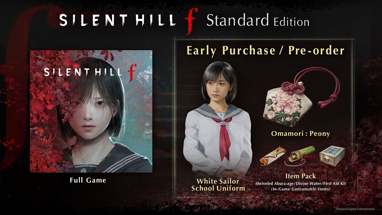 Dodatki do zamówień przedpremierowych gry Silent Hill f