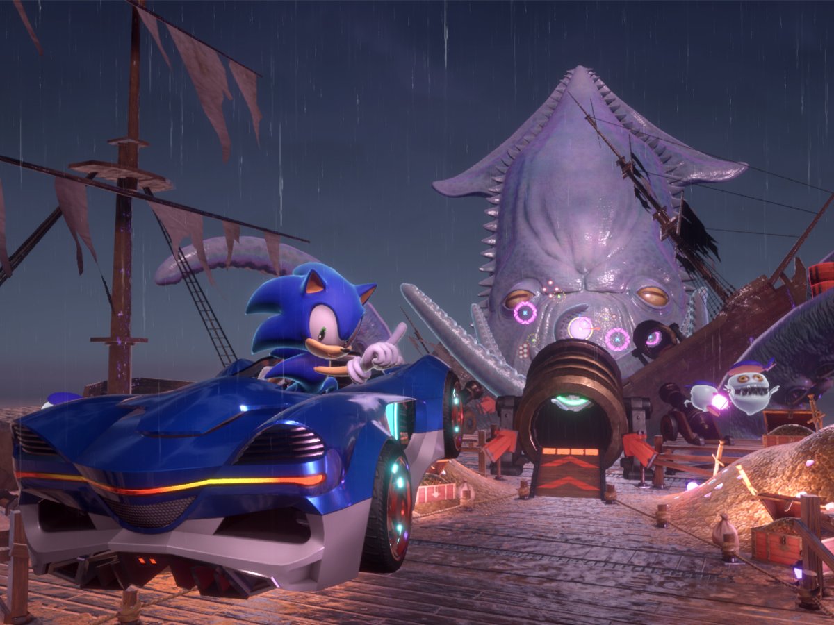 Zrzut ekranu screenshot z gry Sonic Racing: CrossWorlds