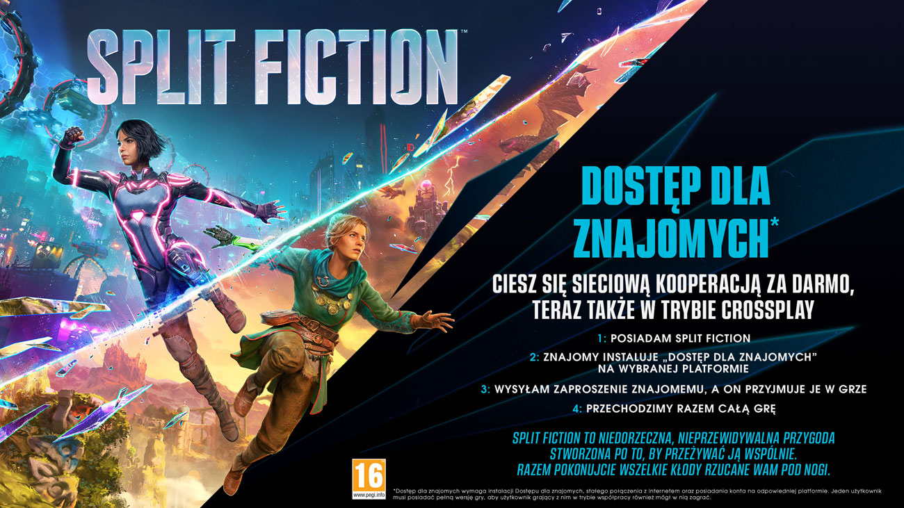 Uzyskaj dostęp dla znajomych w grze Split Fiction