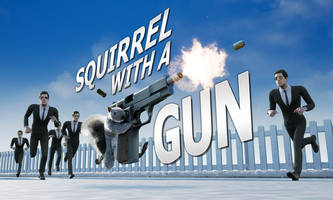 Grafika key art z gry Squirrel With A Gun