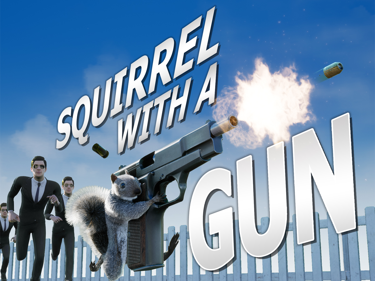 Grafika key art z gry Squirrel With A Gun